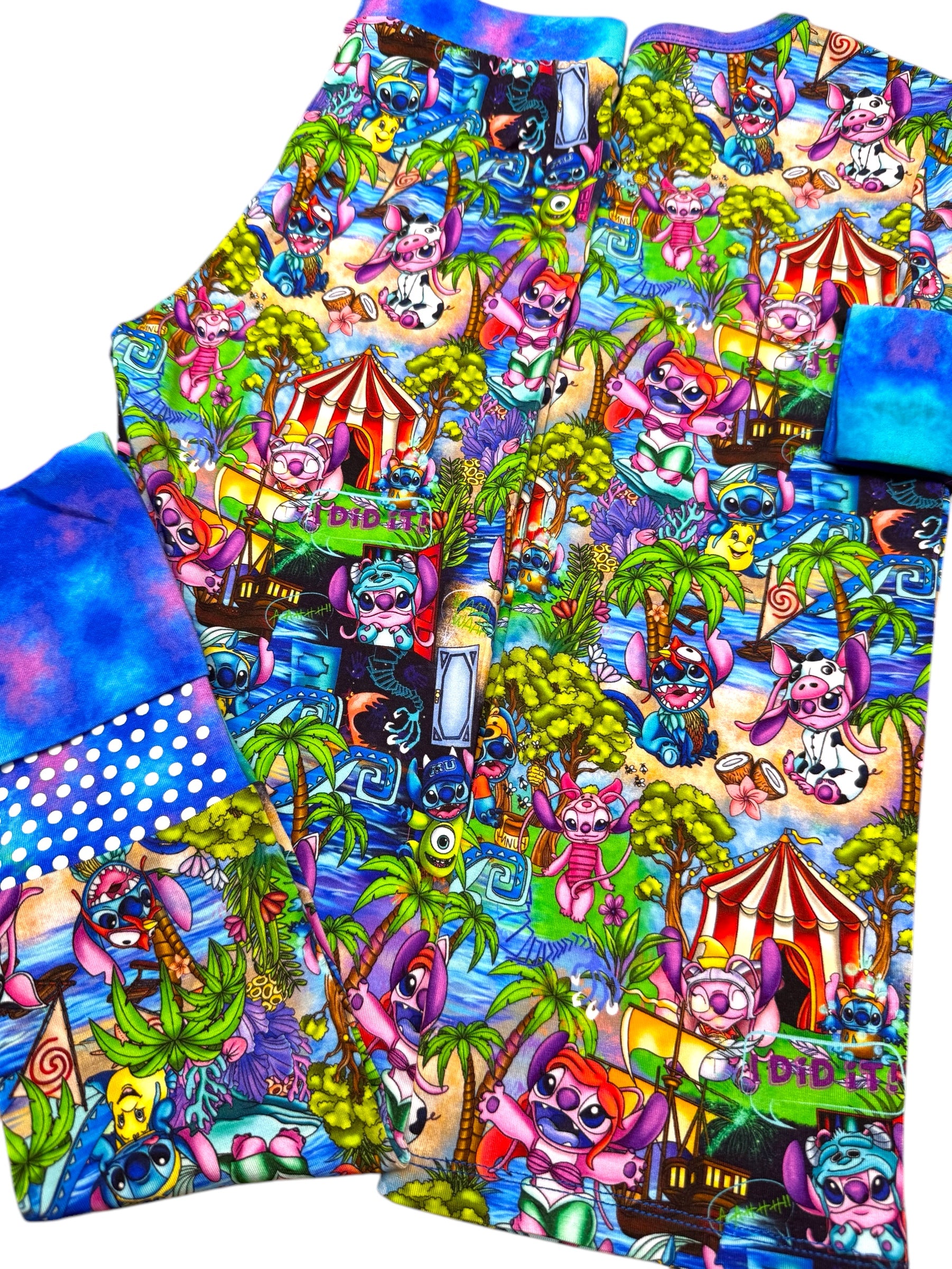 Stitch and Angel Oasis Long Sleeve Set NON Convertible Feet