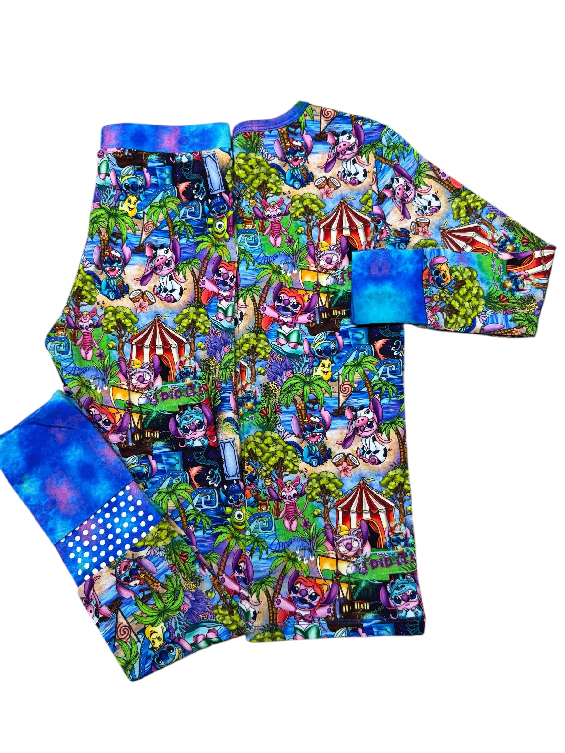 Stitch and Angel Oasis Long Sleeve Set NON Convertible Feet
